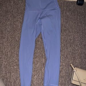 Wunder train blue lululemon leggings